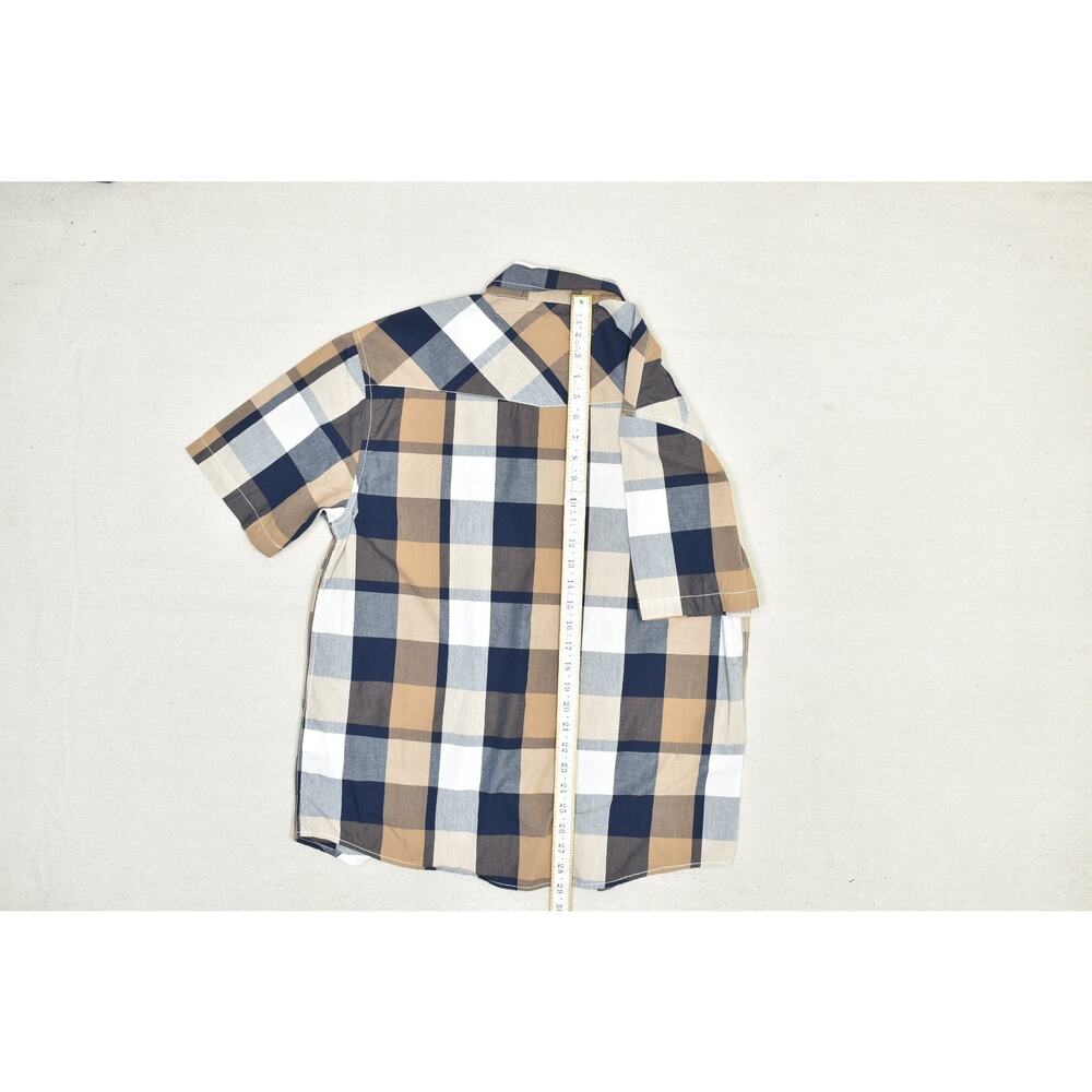 Coastal Men's Plaid Short Sleeve Button Down Shirt Regular Size XL - Picture 6 of 8